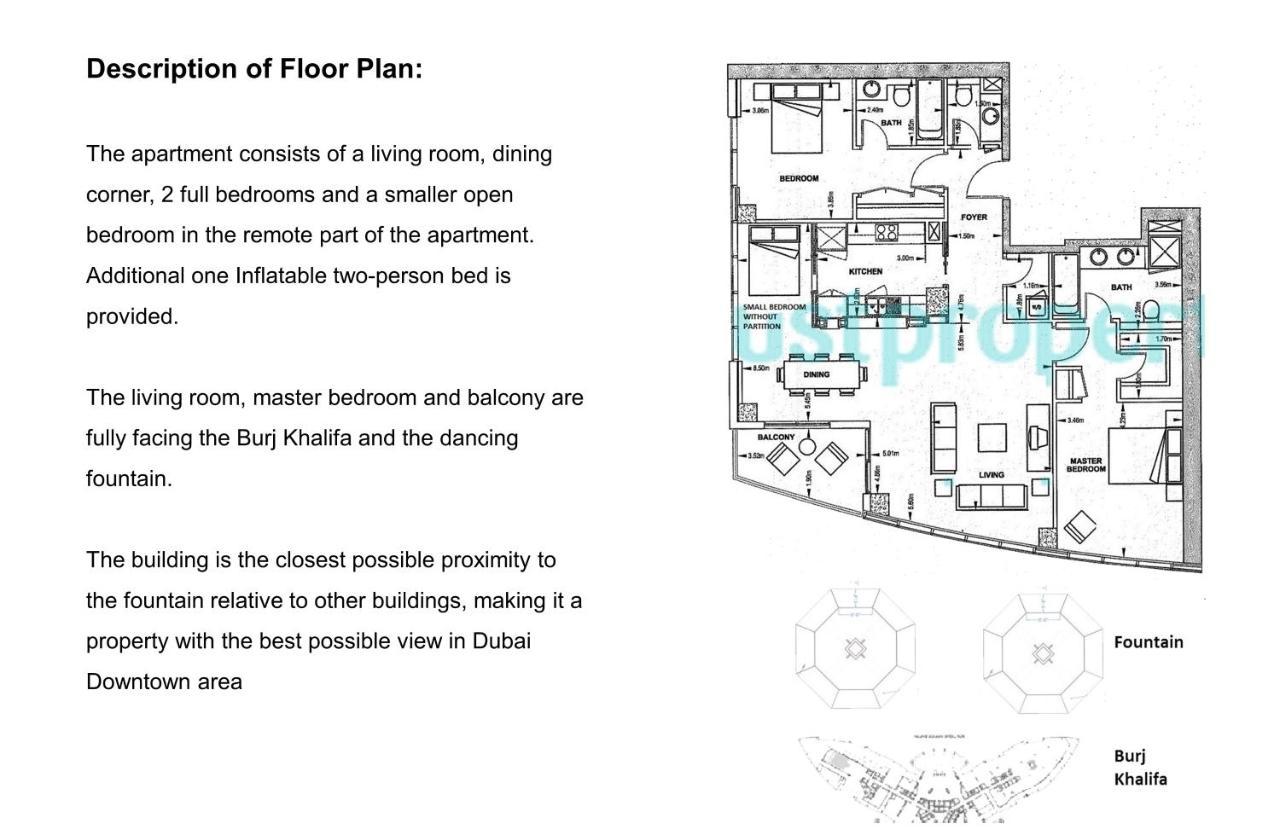 دبي Elite Royal Apartment - Full Burj Khalifa & Fountain View - Brilliant - 2 Bedrooms & 1 Open Bedroom Without Partition المظهر الخارجي الصورة